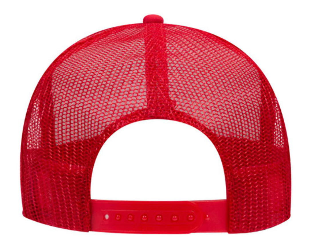 Tri Red Foam Trucker
