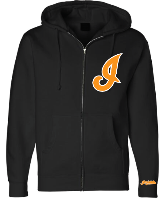 Script 1 Black/Orange Zip Hoodie